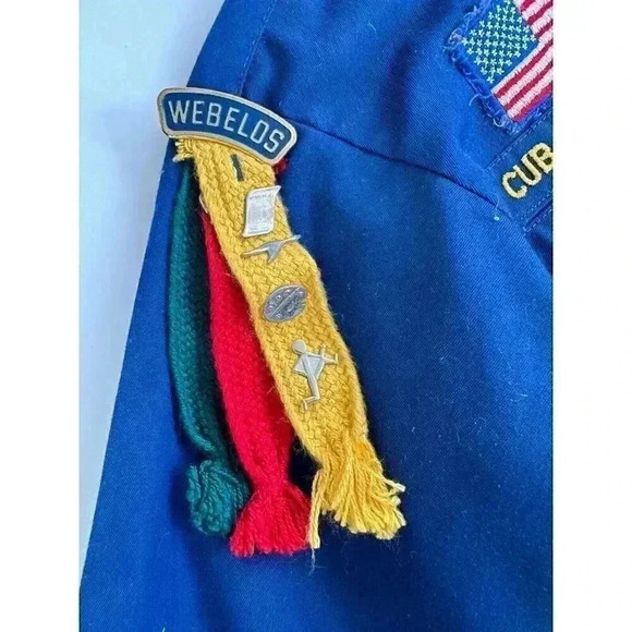 Vintage Boy Scouts of America Cub Scout Uniform Youth Shirt USA Made Size Medium - Picture 4 of 10